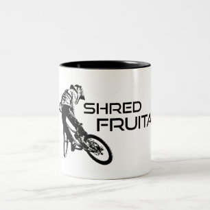 Caneca De Café Em Dois Tons Shred Fruita Colorado Mountain Biking
