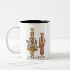 Caneca De Café Em Dois Tons Shree Swaminarayan Designada Mug