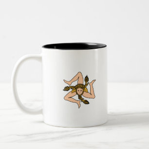 Caneca De Café Em Dois Tons Sicília Itália