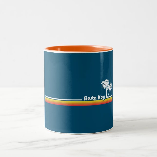 Caneca De Café Em Dois Tons Siesta Key Florida (Centro)