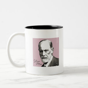 Caneca De Café Em Dois Tons Sigmund Freud - Sua Mãe