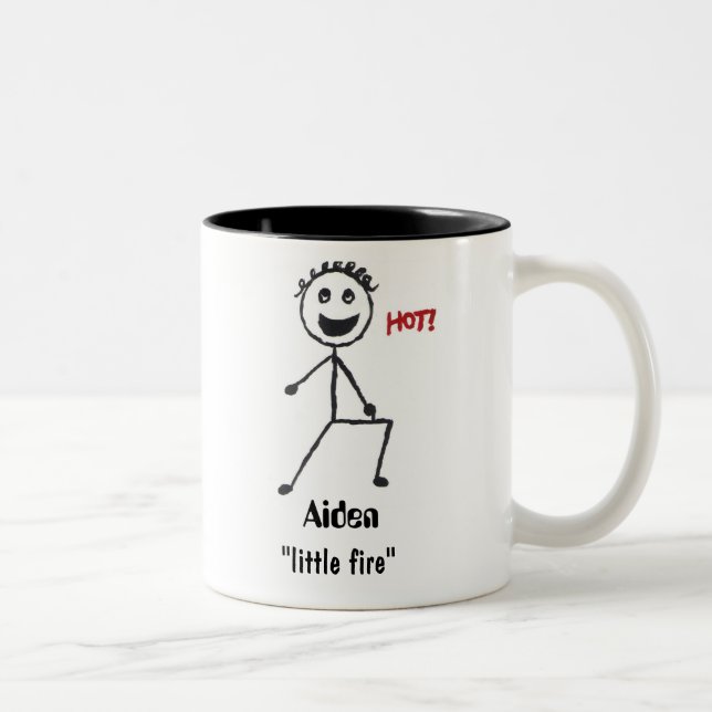 Caneca De Café Em Dois Tons Significado conhecido de Aiden (Direita)