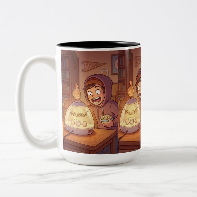Caneca De Café Em Dois Tons Silêncio Antes da Eclosão (Esquerda)