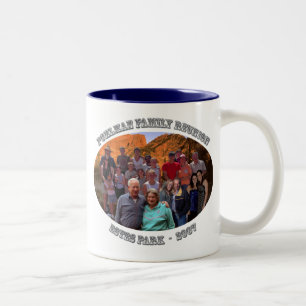 Caneca De Café Em Dois Tons siler_flatten o oval_rocky_mountain, 50th feliz!