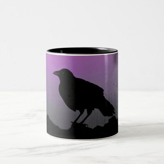 Caneca De Café Em Dois Tons Silhouette bonito (Centro)