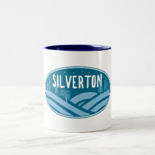 Caneca De Café Em Dois Tons Silverton Colorado ao ar