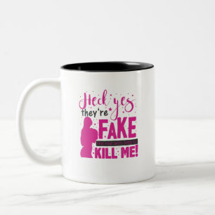 Caneca De Café Em Dois Tons Sim, eles são falsos. Os Verdadeiros Tentaram Com