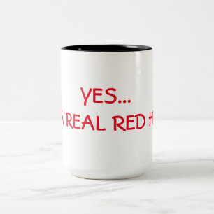 Caneca De Café Em Dois Tons SIM… Eu sou UMA CABEÇA VERMELHA REAL