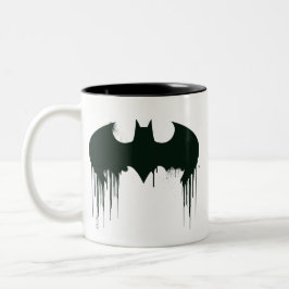 Caneca De Café Em Dois Tons Símbolo Batman | Logotipo de tinta