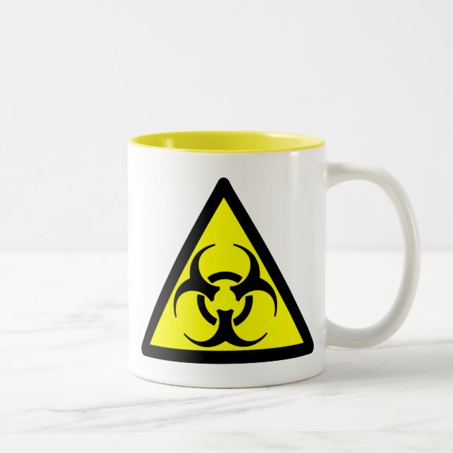 Caneca De Café Em Dois Tons Símbolo de BIohazard Mug (Direita)
