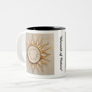 Caneca De Café Em Dois Tons "Símbolo de luz solar"