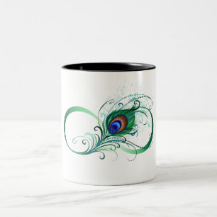 Caneca De Café Em Dois Tons Símbolo Infinito com Pancete