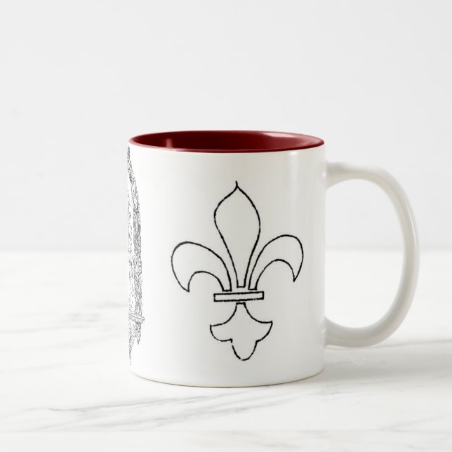 Caneca De Café Em Dois Tons Símbolos Cristãos Mug (Direita)