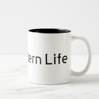 Caneca De Café Em Dois Tons Simples Black & White Mug - Sua Vida Moderna