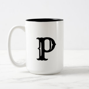 Caneca De Café Em Dois Tons simples e mínimo adicione sua fotografia de m