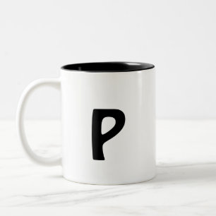 Caneca De Café Em Dois Tons simples e mínimo adicione sua     fotografia de m
