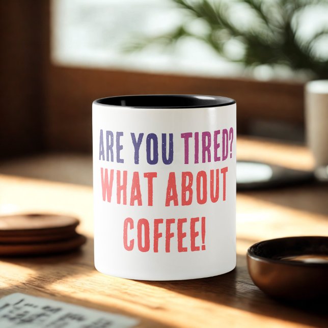 Caneca De Café Em Dois Tons Simplesmente Projetado  (Criador carregado)