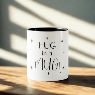 Caneca De Café Em Dois Tons Simplesmente Projetado