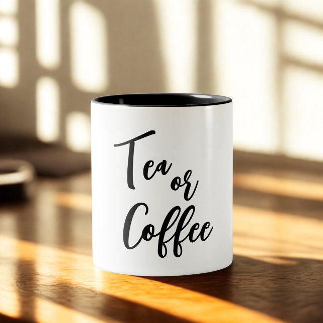 Caneca De Café Em Dois Tons Simplesmente Projetado  (Criador carregado)