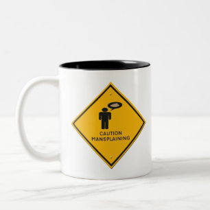 Caneca De Café Em Dois Tons sinal de aviso - Explicação de precaução