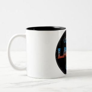 Caneca De Café Em Dois Tons Sinal de Dia do Trabalho Feliz Mug