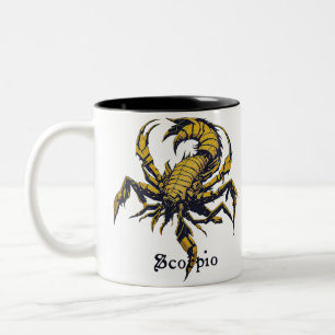 Caneca De Café Em Dois Tons Sinal de horóscopo Scorpio