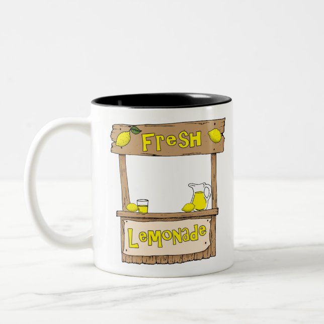 Caneca De Café Em Dois Tons sinal de limonada (Esquerda)