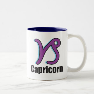Caneca De Café Em Dois Tons Sinal do zodíaco do Capricórnio