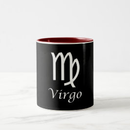 Caneca De Café Em Dois Tons Sinal Zodiac "Virgo"