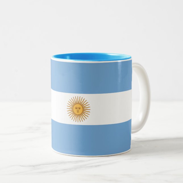 Caneca De Café Em Dois Tons Sinalizador Argentiano (Frente Esquerda)