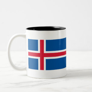 Caneca De Café Em Dois Tons Sinalizador da Islândia