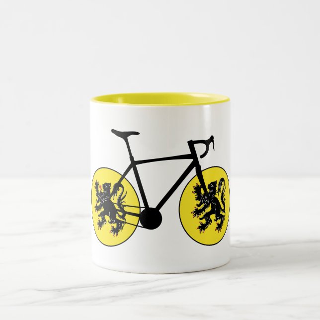 Caneca De Café Em Dois Tons Sinalizador de Flanders (Centro)