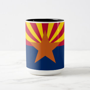 Caneca De Café Em Dois Tons Sinalizador do Estado da arizona