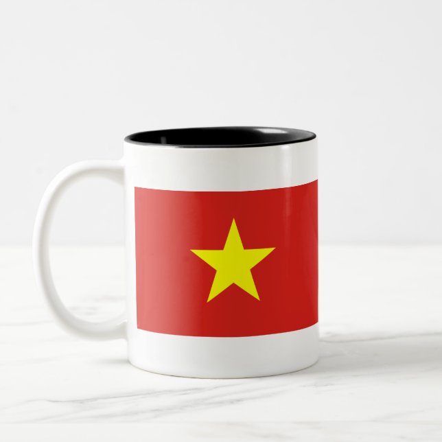 Caneca De Café Em Dois Tons Sinalizador do Nam do Viet (Esquerda)
