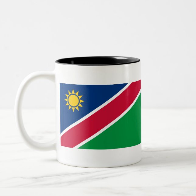 Caneca De Café Em Dois Tons Sinalizador Namíbia (Esquerda)