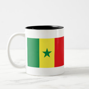Caneca De Café Em Dois Tons Sinalizador Senegal