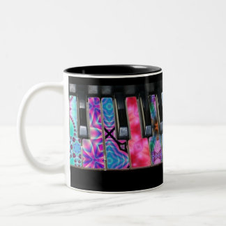 Caneca De Café Em Dois Tons Sinfonia brilhante da cor
