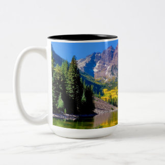 Caneca De Café Em Dois Tons Sinos Maroon em Aspen Colorado