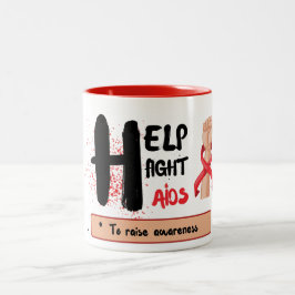Caneca De Café Em Dois Tons Sip for a Cause: ajude a combater a conscientizaçã