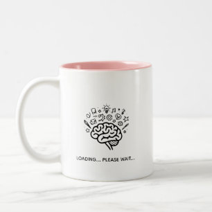 Caneca De Café Em Dois Tons Sip Happens Minimalista Tipografia Moderna Diver