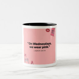 Caneca De Café Em Dois Tons "Sip Sass, Fique Ocupado Sendo Icônico."