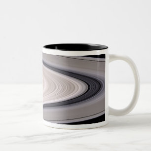 Caneca De Café Em Dois Tons Sistema do anel de Saturn