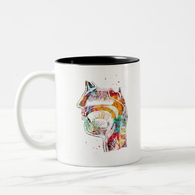 Caneca De Café Em Dois Tons Sistema respiratório (Esquerda)