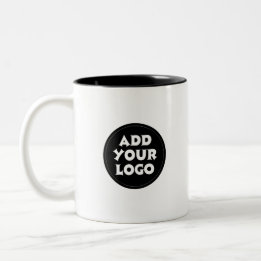 Caneca De Café Em Dois Tons Site de código QR de logotipo empresarial personal