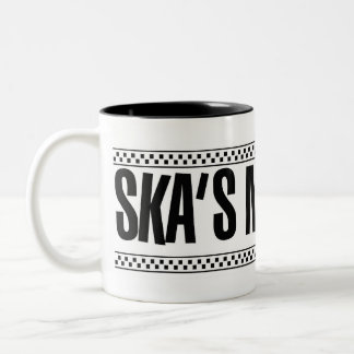 Caneca De Café Em Dois Tons Ska nao inoperante!