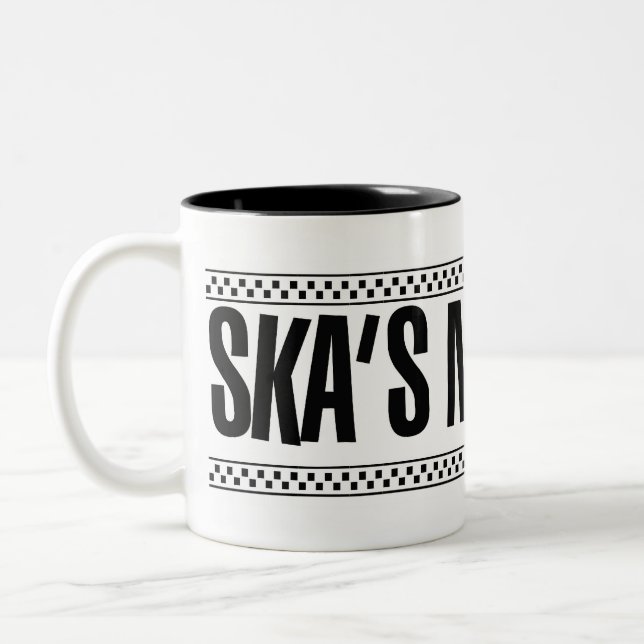 Caneca De Café Em Dois Tons Ska nao inoperante! (Esquerda)