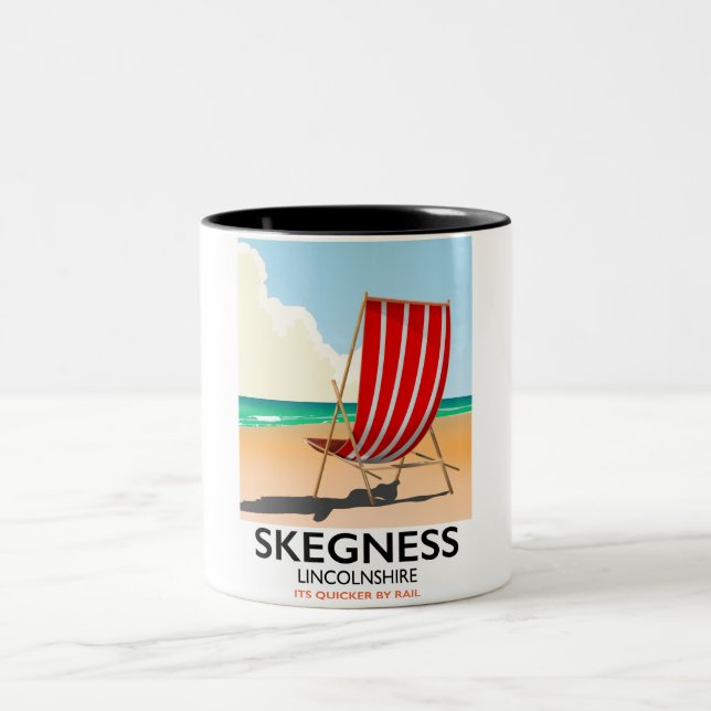 Caneca De Café Em Dois Tons Skegness Lincolnshire poster (Centro)