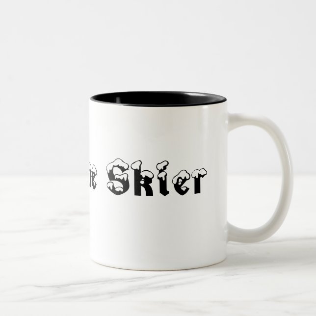 Caneca De Café Em Dois Tons Skier Mug Incrível (Direita)