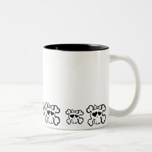 Caneca De Café Em Dois Tons Skully