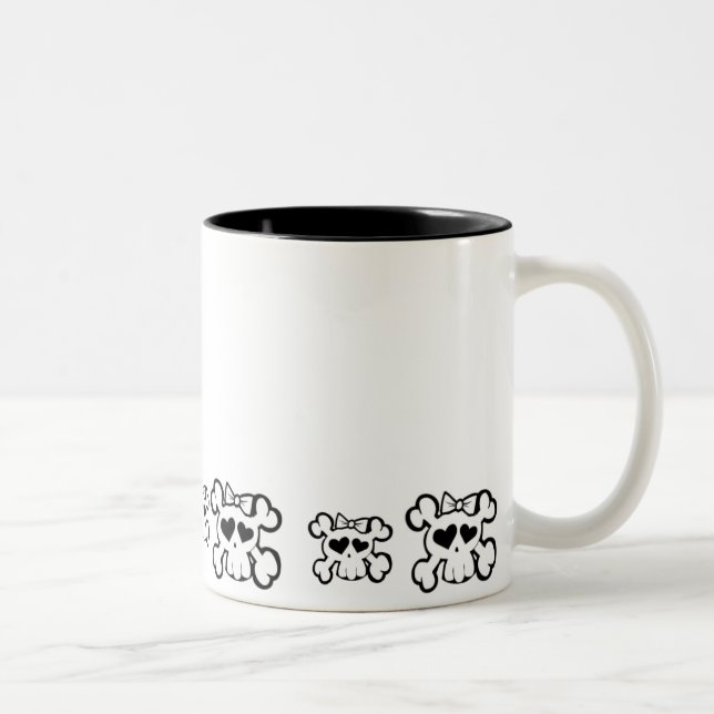 Caneca De Café Em Dois Tons Skully (Direita)